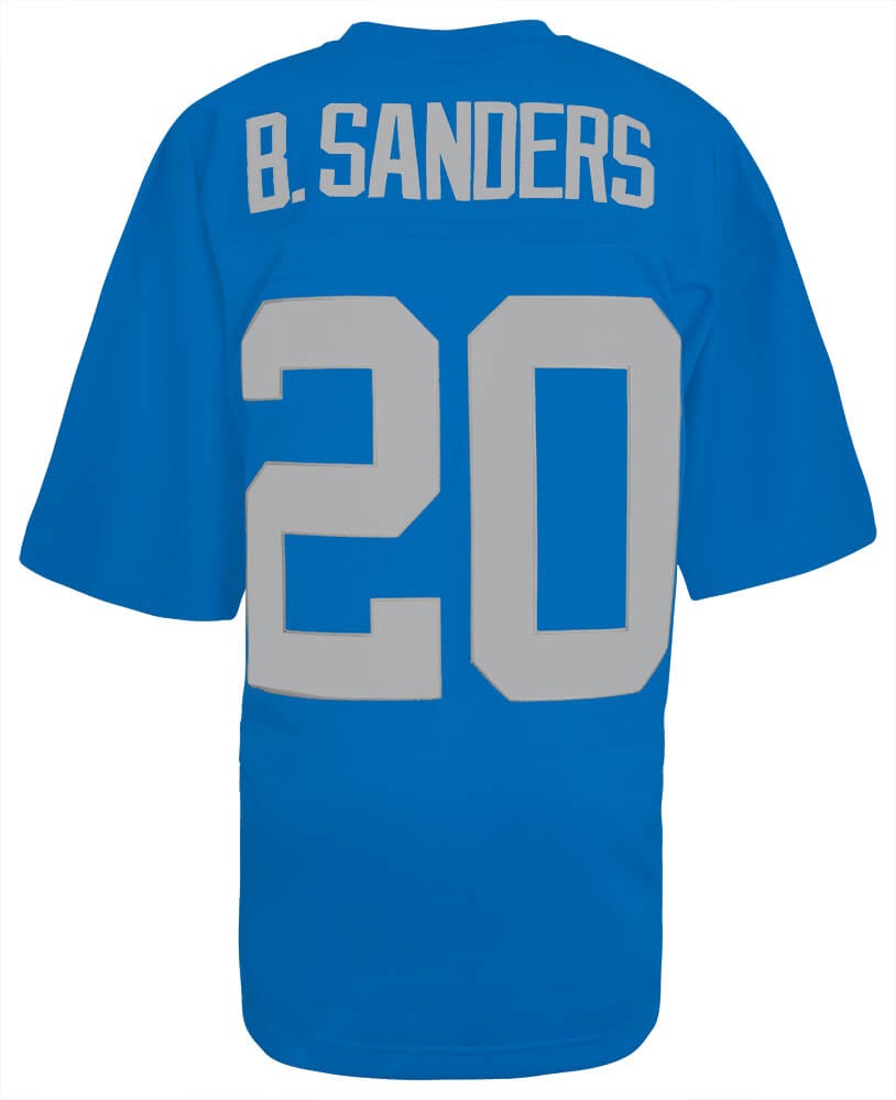 Barry Sanders Detroit Lions 1994 Blue T/B NFL Legacy Football Jersey (X-Large)