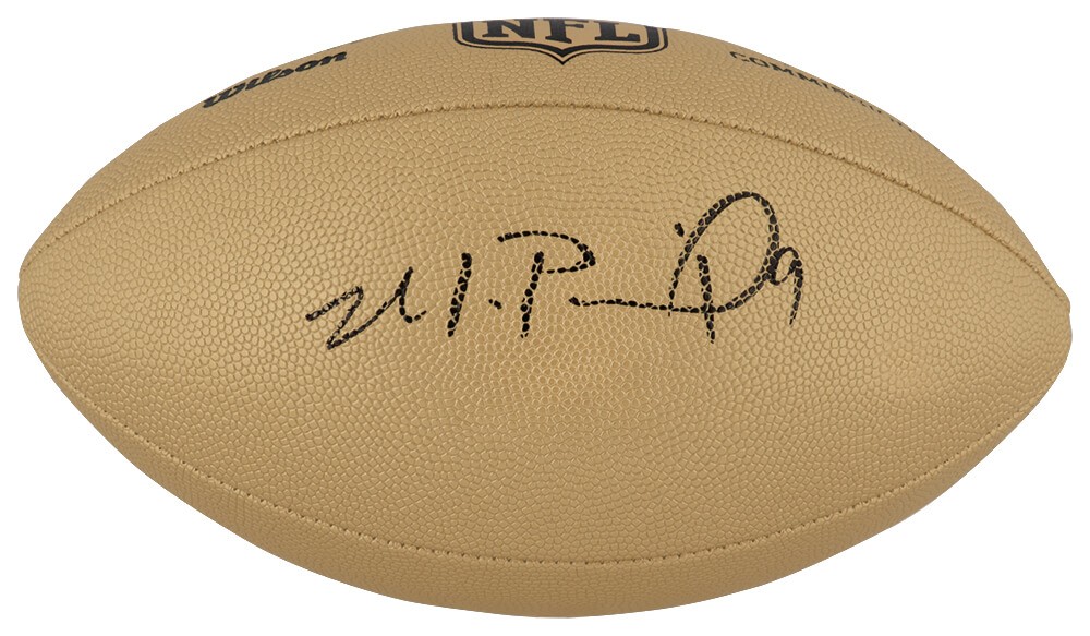 Michael Penix Jr. Signed Wilson Duke Gold NFL Full Size Replica Football -SS COA