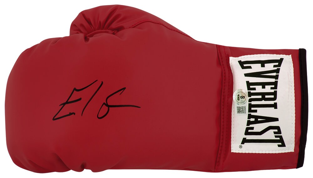 Errol Spence Jr Signed Everlast Red Boxing Glove - (BECKETT COA)