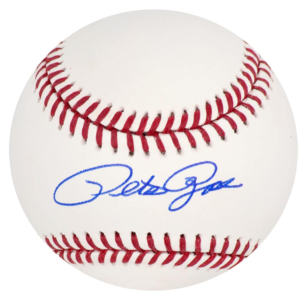 Pete Rose (REDS) Signed Rawlings Official MLB Baseball - (SCHWARTZ COA)