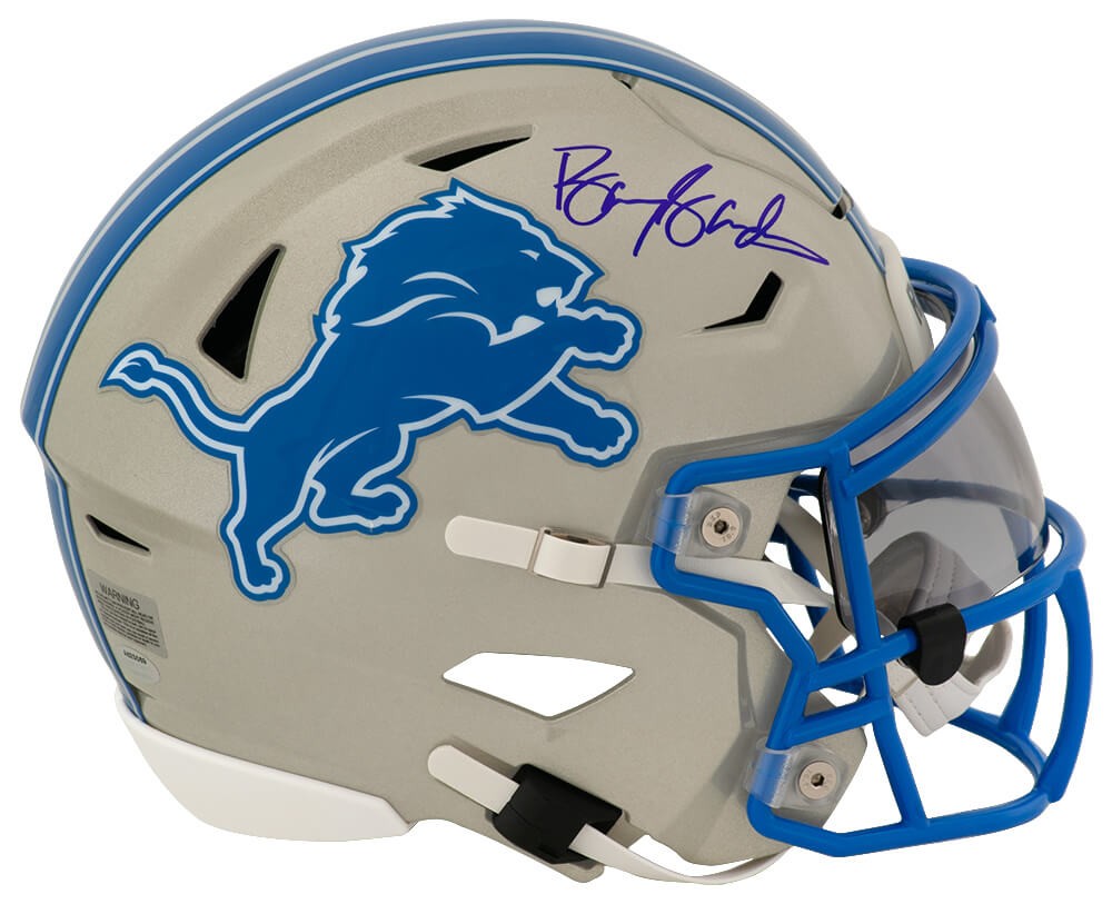 Barry Sanders Signed Lions Riddell Mid-Size SpeedFlex (MIDI) Helmet - (SS COA)
