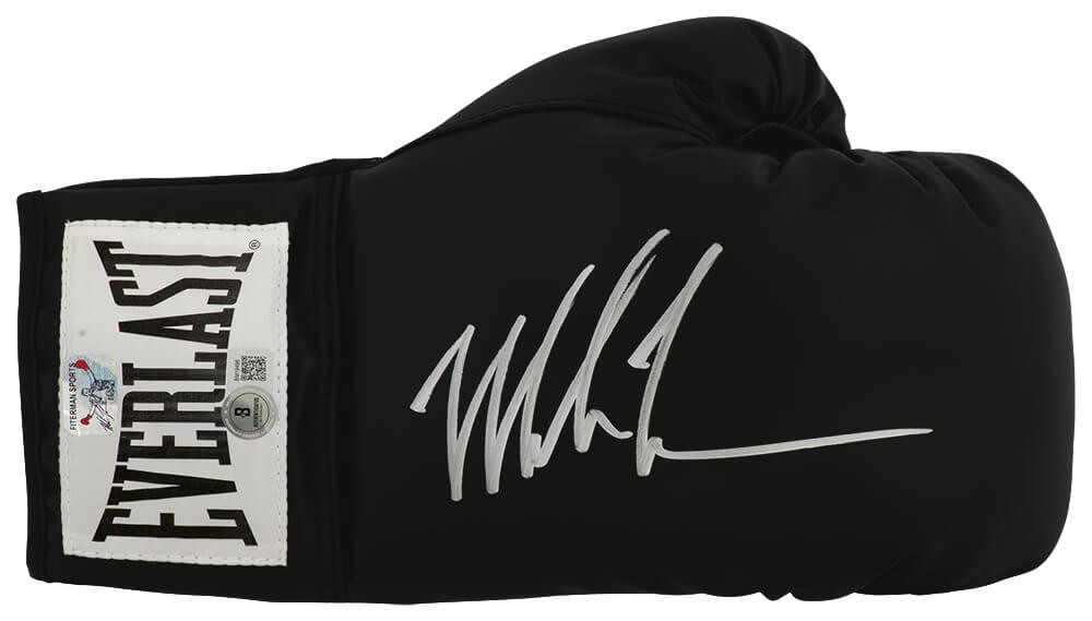 Mike Tyson Signed Everlast Black Boxing Glove - (BECKETT COA)