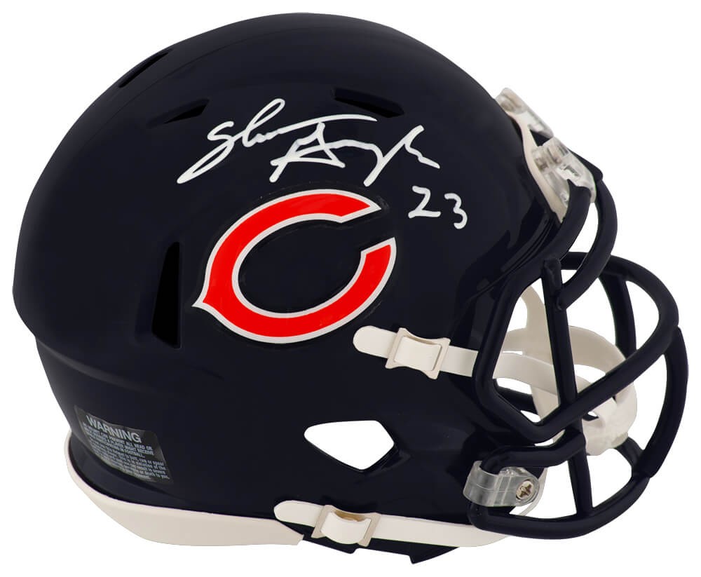 Shaun Gayle Signed Chicago Bears Riddell Speed Mini Helmet - (SCHWARTZ COA)
