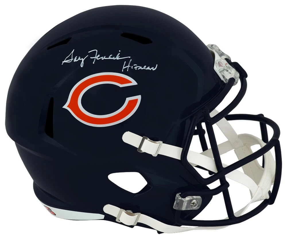 Gary Fencik Signed Bears Riddell Full Size Replica Helmet w/Hitman -SCHWARTZ COA