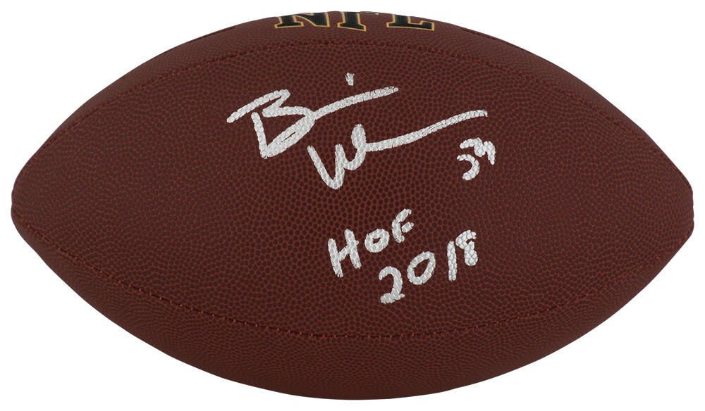 Brian Urlacher Signed Wilson Super Grip Full Size NFL Football w/HOF - (SS COA)