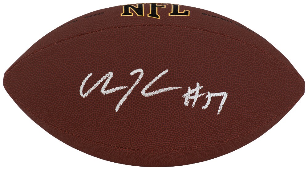 Olin Kreutz (BEARS) Signed Wilson Super Grip Full Size NFL Football - (SS COA)