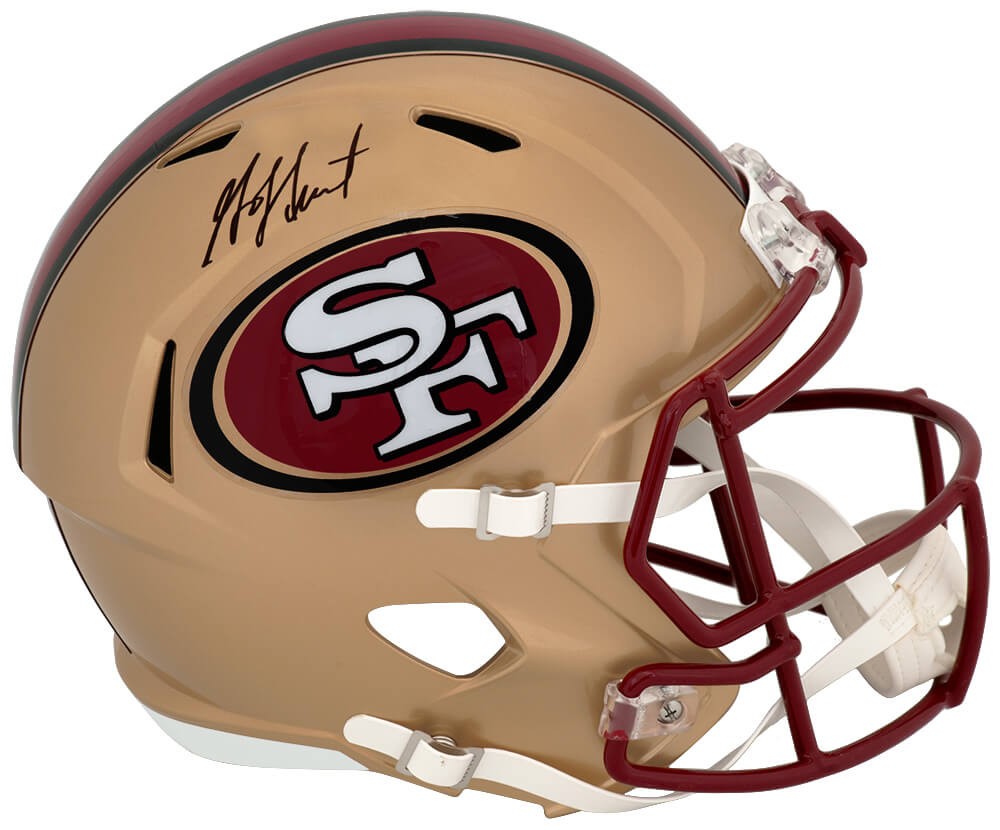 Garrison Hearst Signed 49ers Riddell Full Size Speed Replica Helmet - (SS COA)