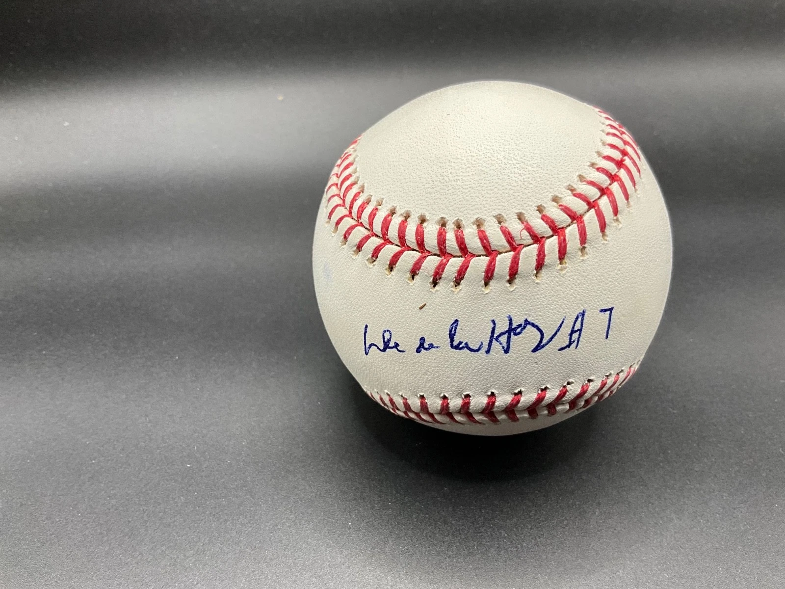 Miguel Mike De La Hoz Milwaukee Braves 1964-65 Signed Baseball Beckett Auto RIP