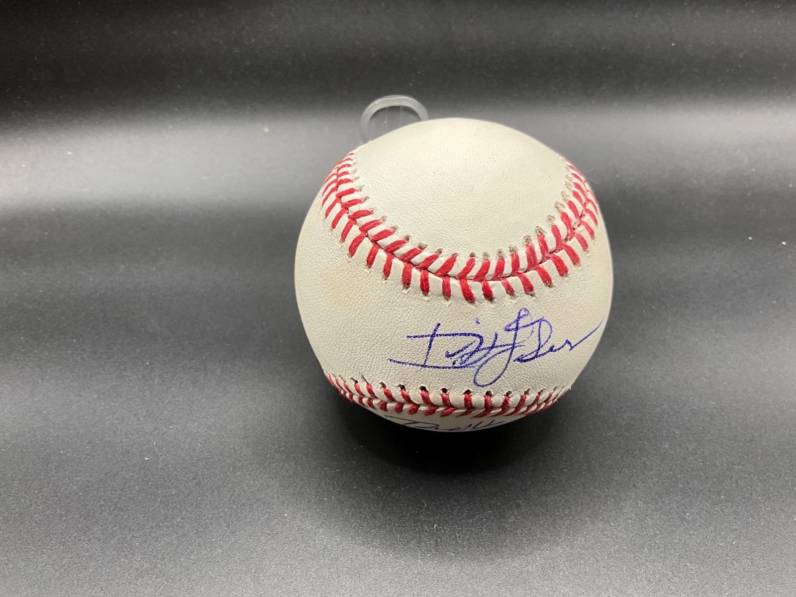 Ivan Dejesus Signed Baseball inscribed “Traded For Ryne Sandberg” Beckett Auto
