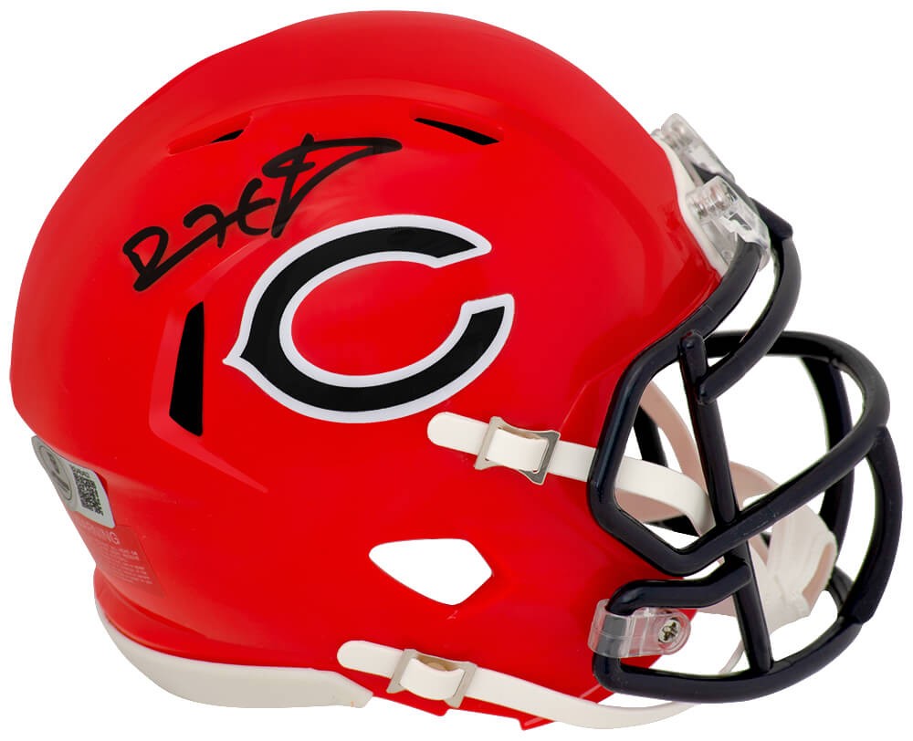 Devin Hester Signed Bears 2022 Alt Riddell Speed Mini Helmet - (BECKETT COA)