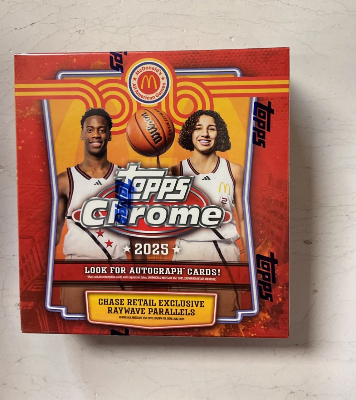 2025 Topps Chrome McDonalds All American Mega Box Factory Sealed Basketball