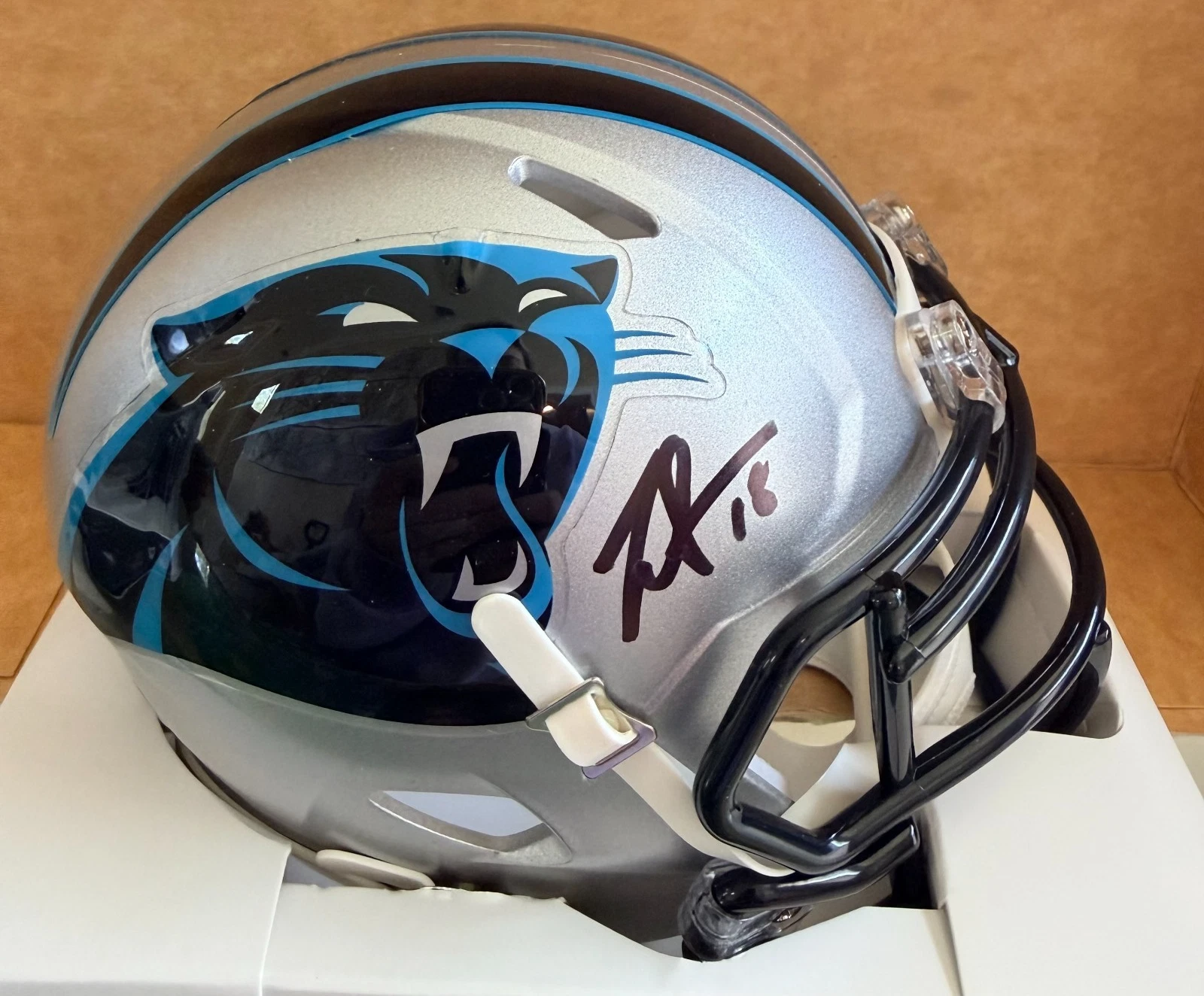 JALEN COKER CAROLINA PANTHERS SIGNED SPEED MINI HELMET BECKETT
