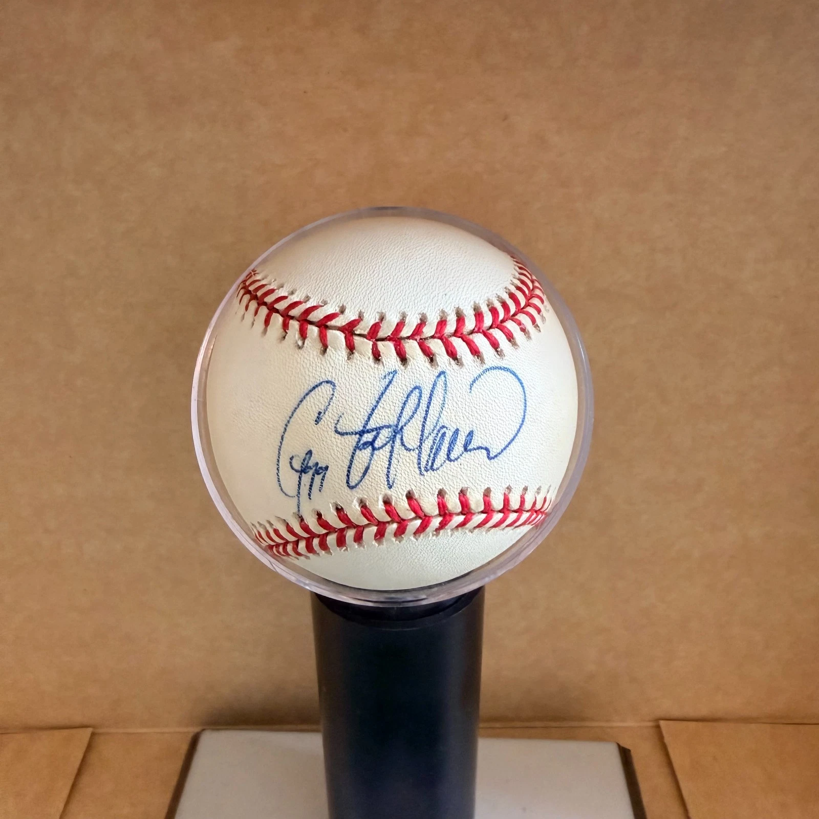 GREGG JEFFERIES TIGERS/ROYALS/ANGELS SIGNED A.L. BASEBALL BECKETT AUTH