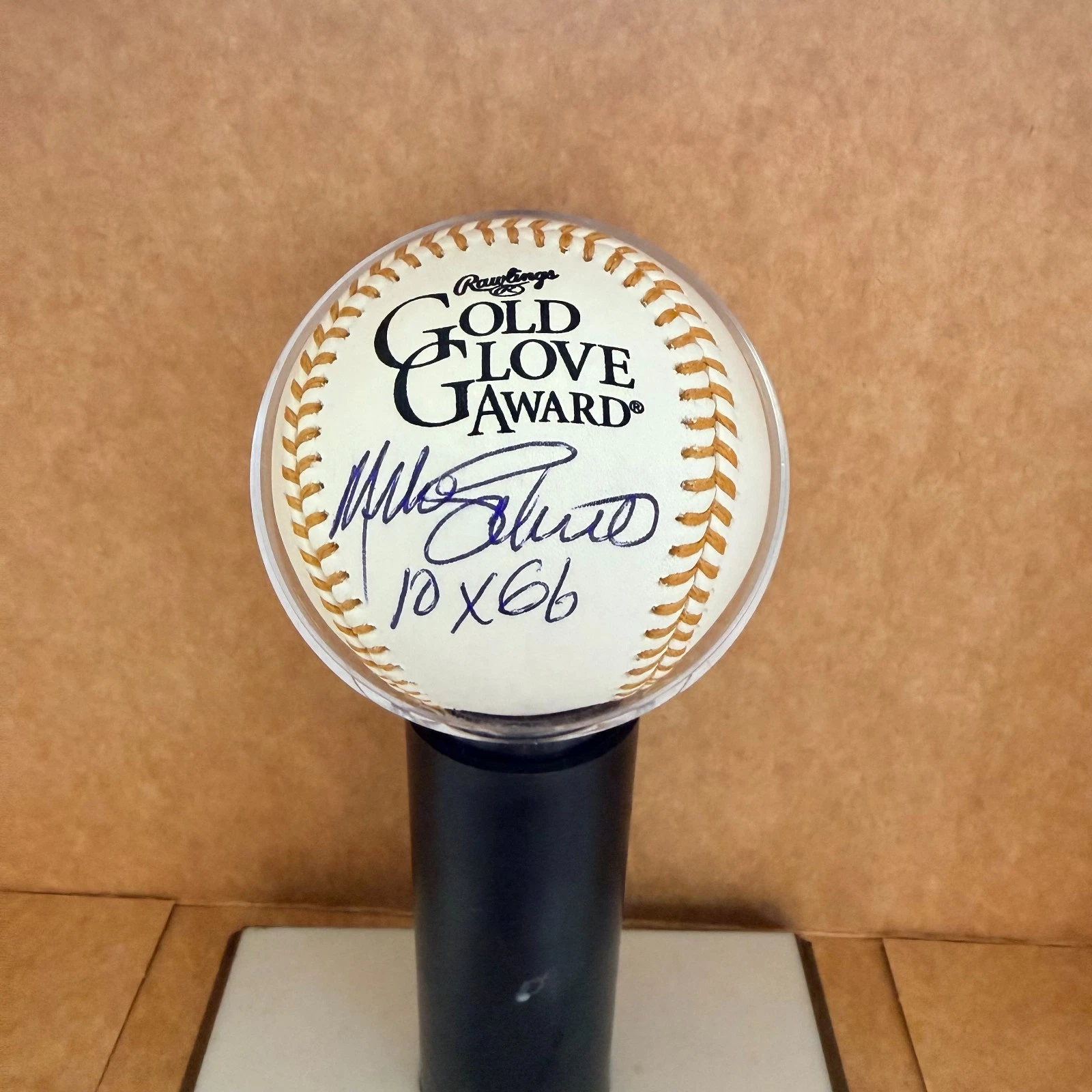 MIKE SCHMIDT PHILLES 10 X GG SIGNED AUTOGRAPHED GOLD GLOVE BASEBALL JSA AUTH