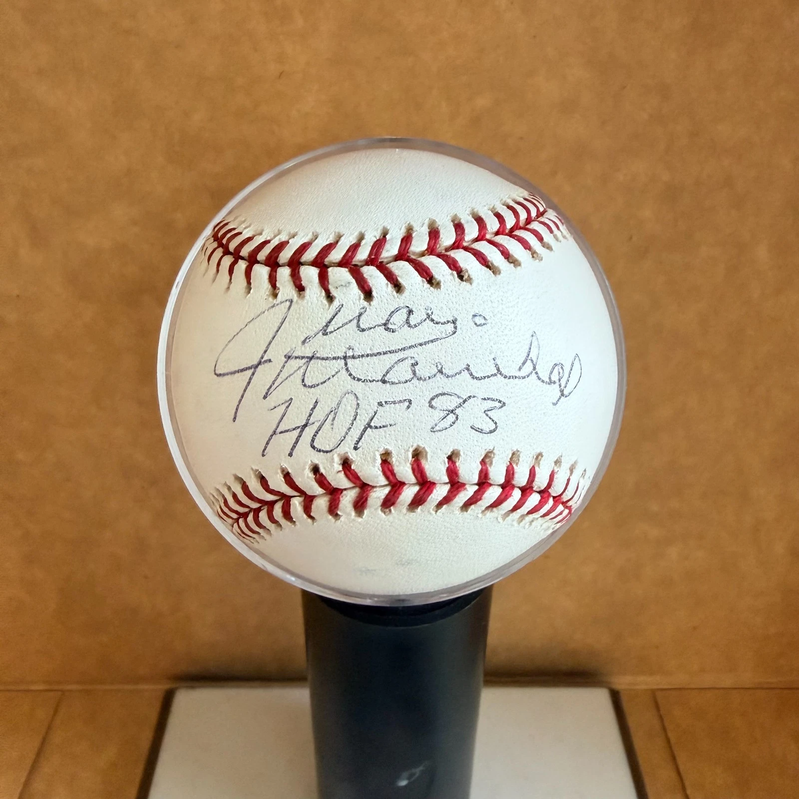 JUAN MARICHAL GIANTS HOF 83 SIGNED AUTOGRAPHED M.L. BASEBALL BECKETT AUTH