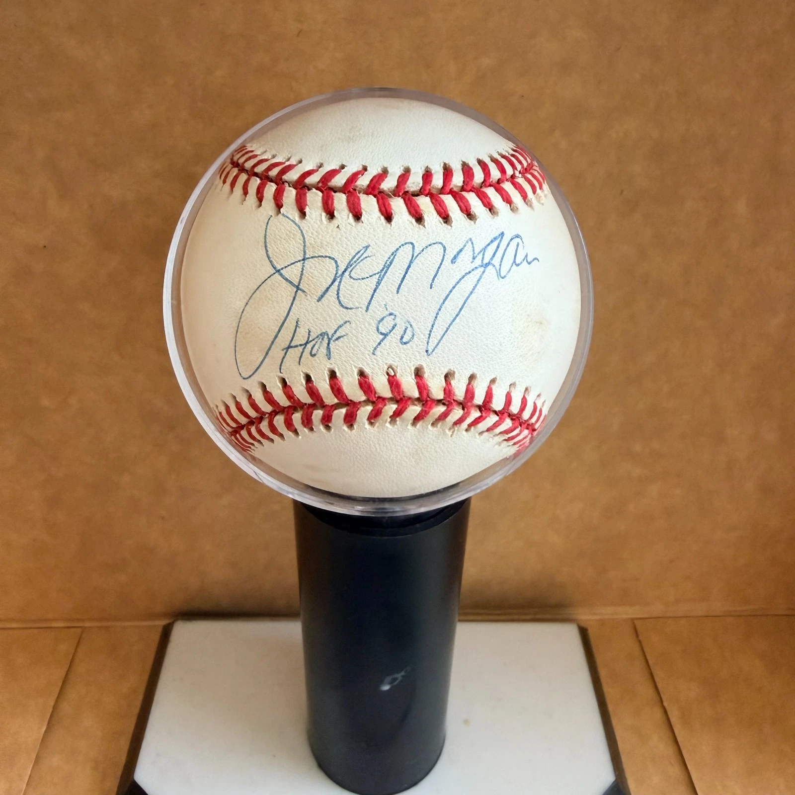 JOE MORGAN HOF 90 REDS SIGNED AUTOGRAPHED N.L. BASEBALL JSA AUTH