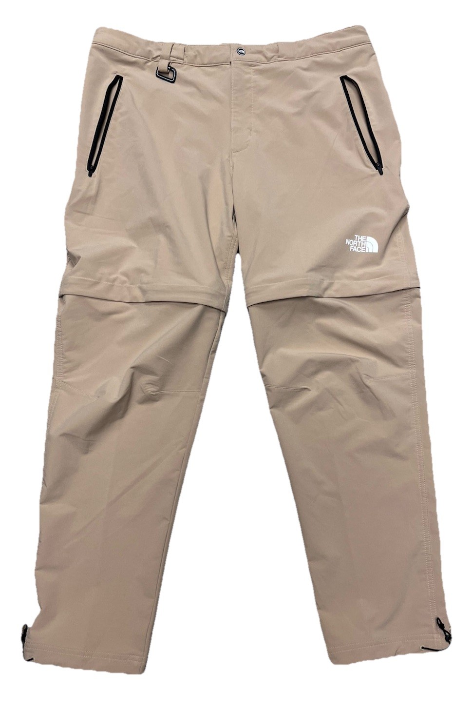 Mens The North Face Tan Convertible Hiking Pants Shorts Large Zip Off N0 Belt