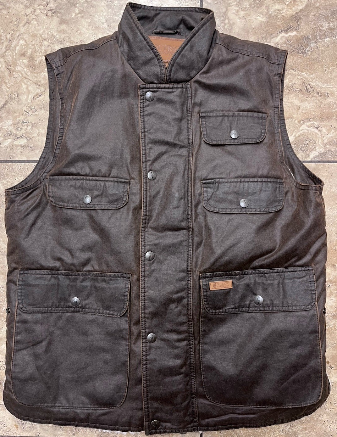CMSA Rare Vest Men’s Sz L U.S. Championship 2025 Brown Stone Wash