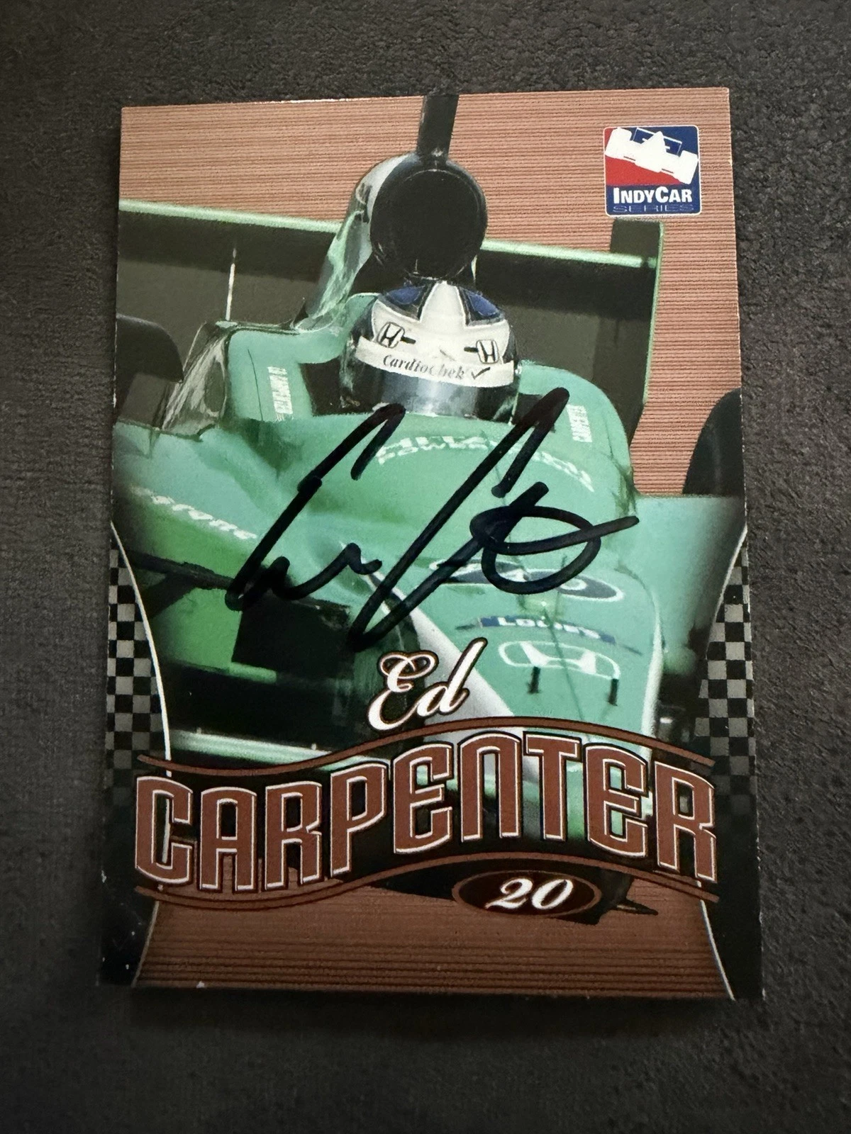 2008 Indy Car Trading Card 500 Signed Ed Carpenter