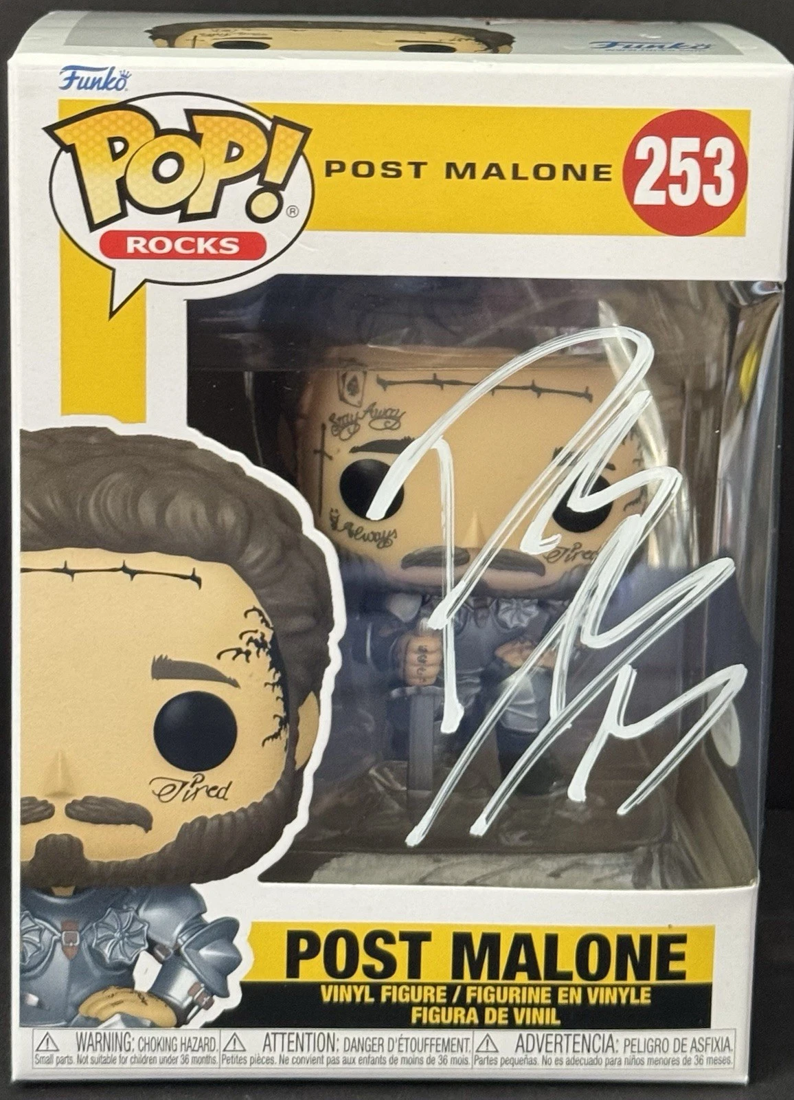 Post Malone Signed Autographed Funko Pop Austin PSA/DNA #253 Beer Bongs