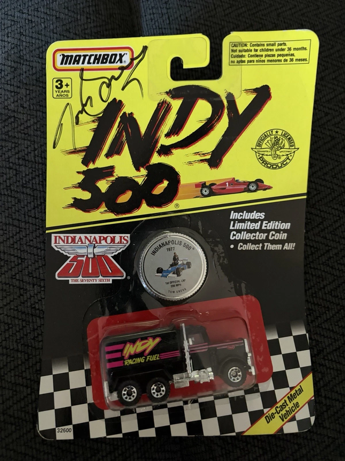 Indianapolis 500 1:64 DieCast Signed Tom Sneva Indy Car Autographed