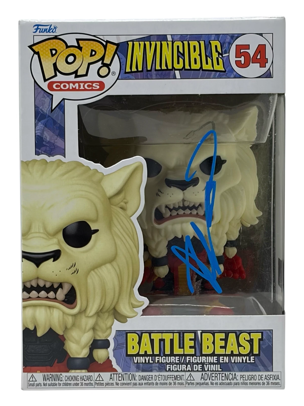 Robert Kirkman Invincible Signed Autograph Battle Beast Funko Pop 54 Beckett COA