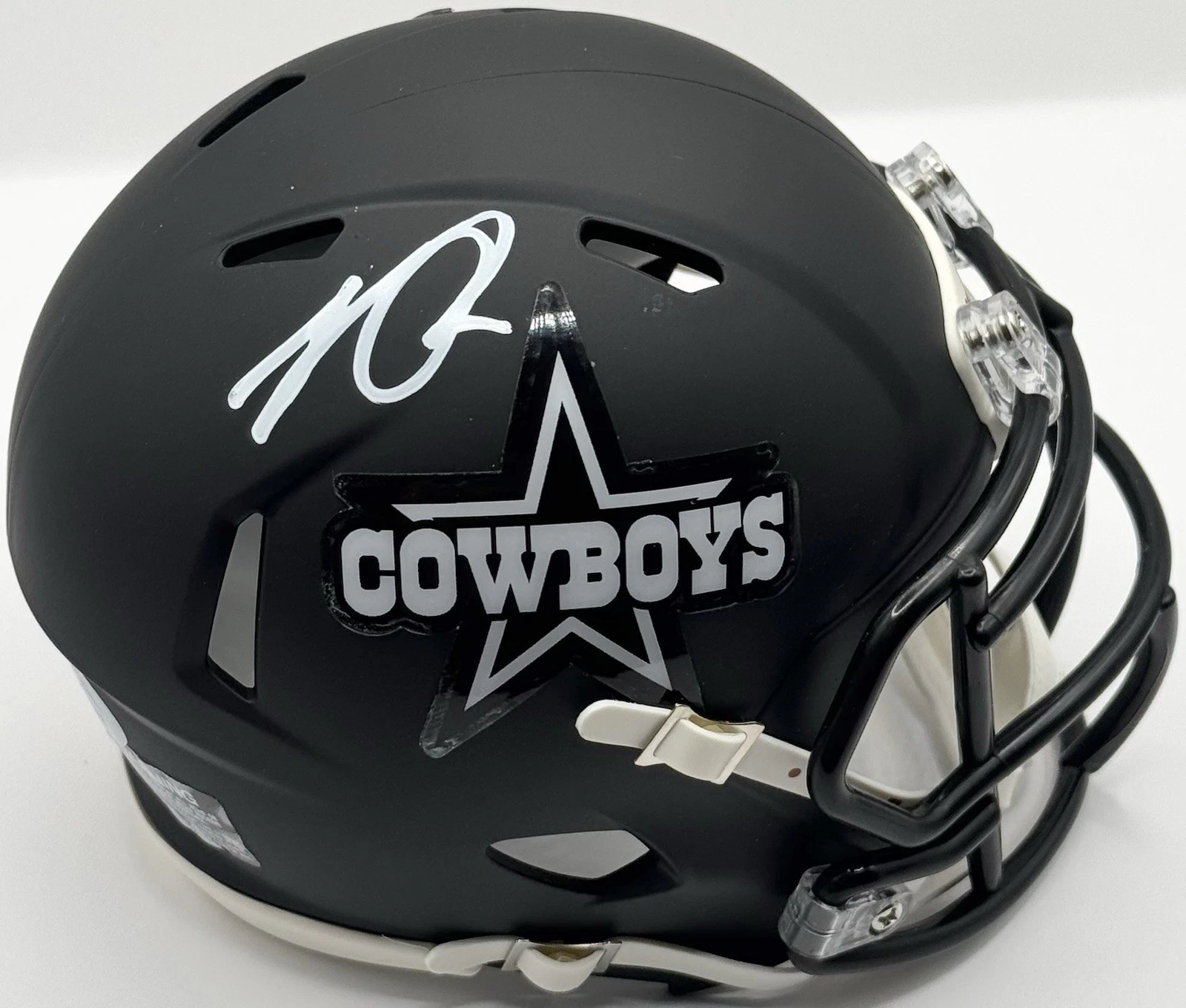 LT Overton Signed Autographed Dallas Cowboys Mini Helmet PSA/DNA COA