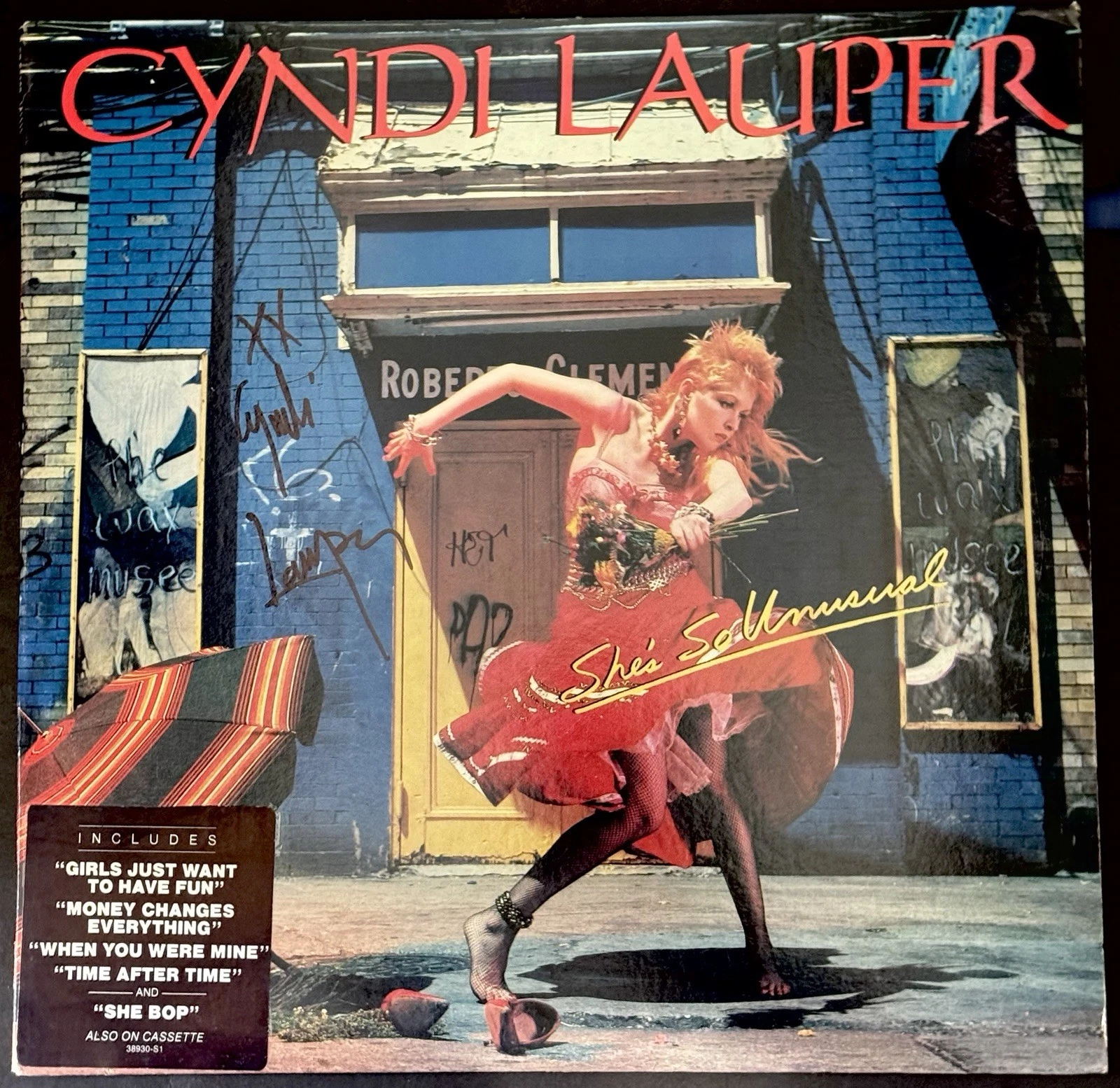 Cyndi Lauper Signed Autographed She So Unsual Vinyl Album JSA COA
