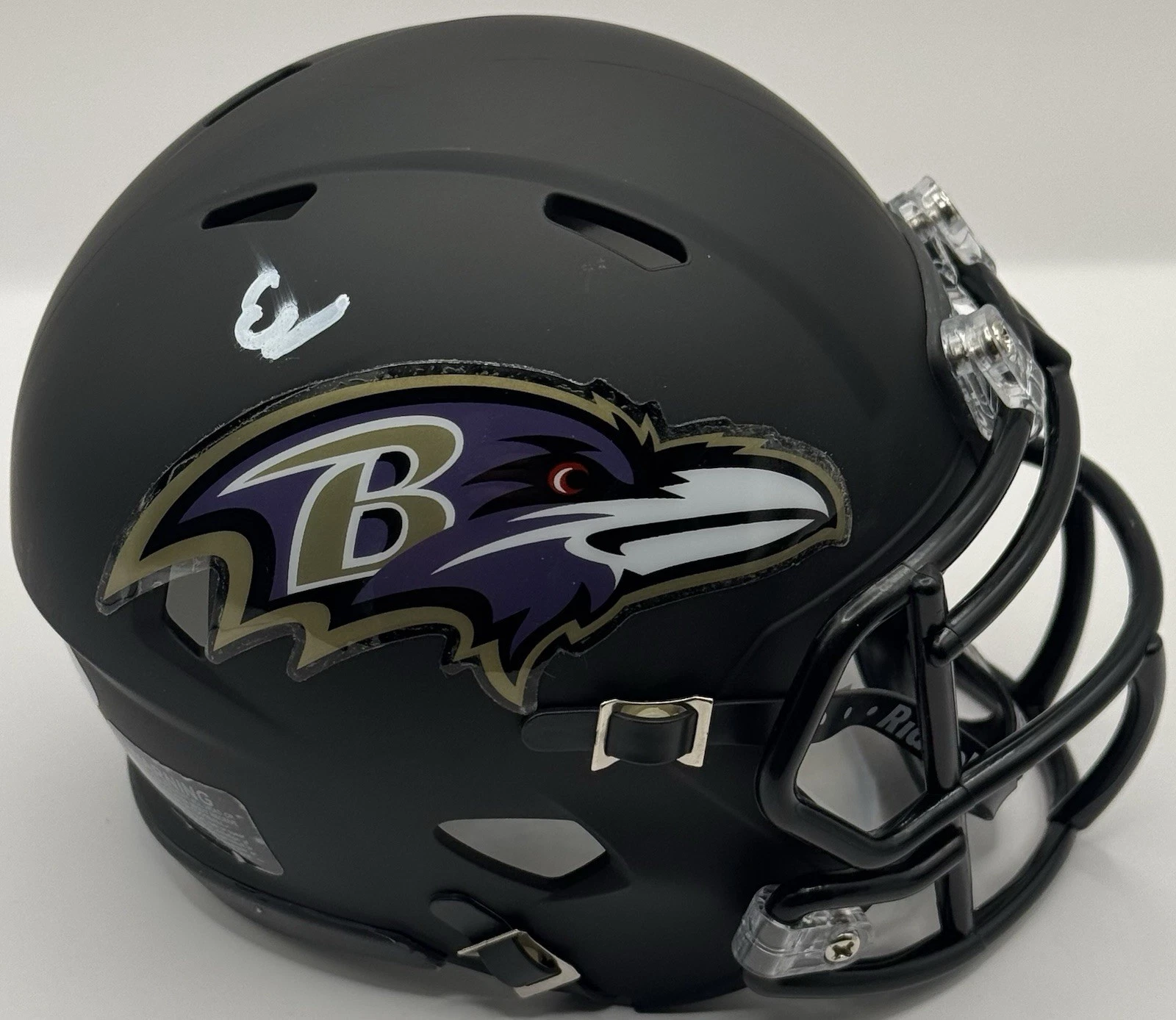 Elijah Sarratt Signed Autographed Baltimore Ravens Mini Helmet PSA/DNA COA