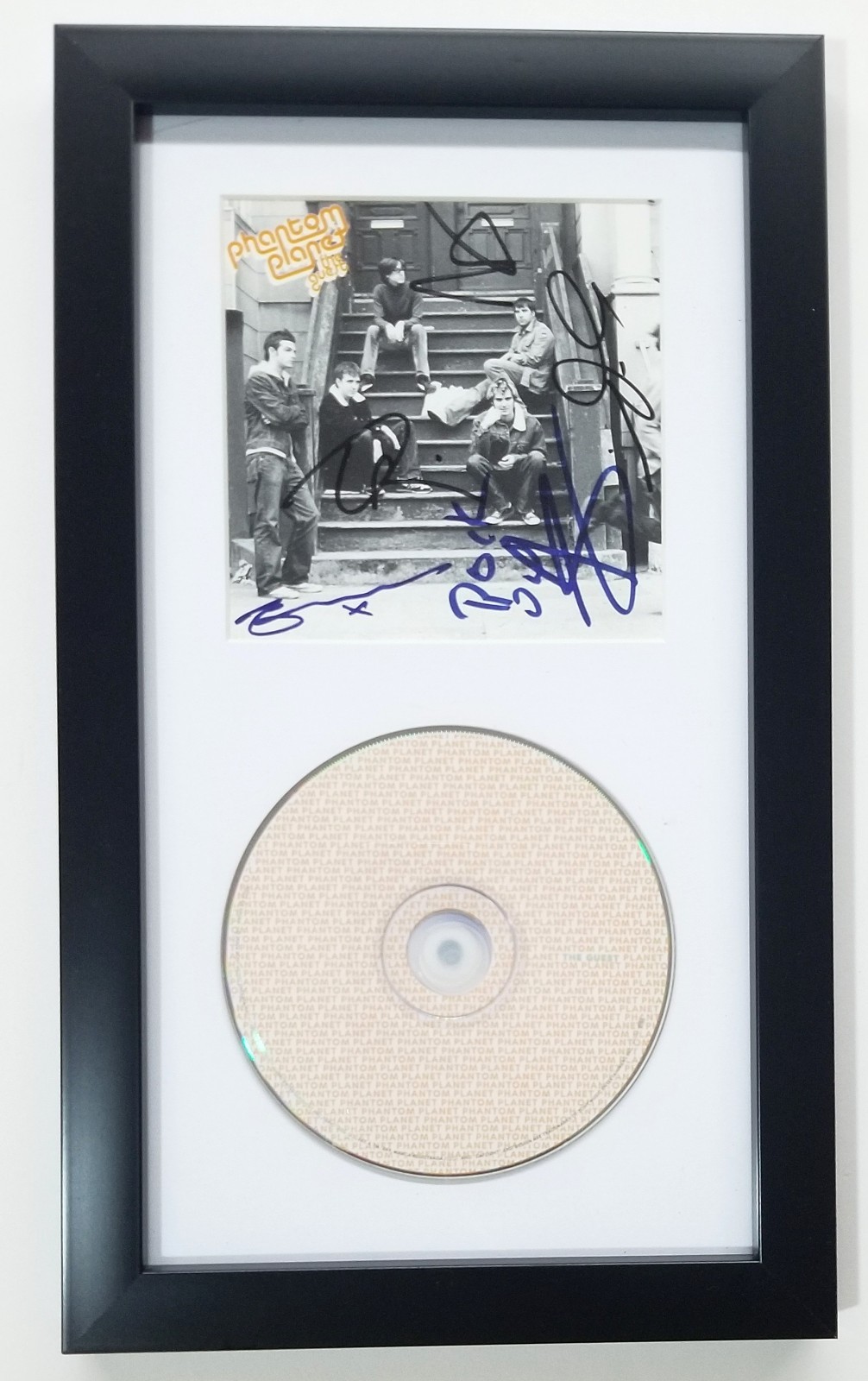 Phantom Planet REAL hand SIGNED The Guest CD Framed Display #2 COA Schwartzman