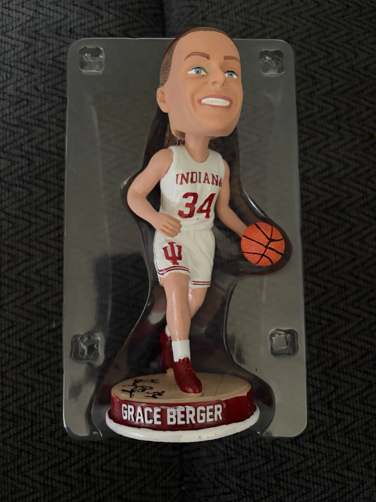 Grace Berger Signed BOBBLEHEAD New In box Limited 2000 Hoosiers Sga 2/28/26