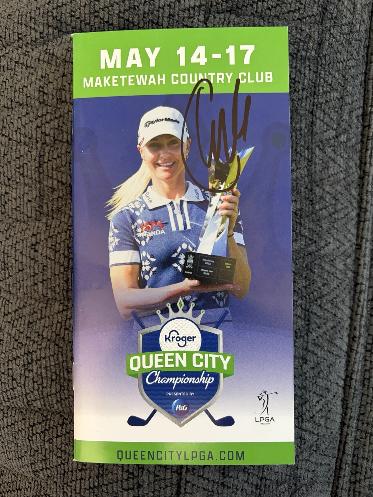 Charley Hull Signed Pamphlet Guide Golf 2025 Kroger Queen City Classic Winner