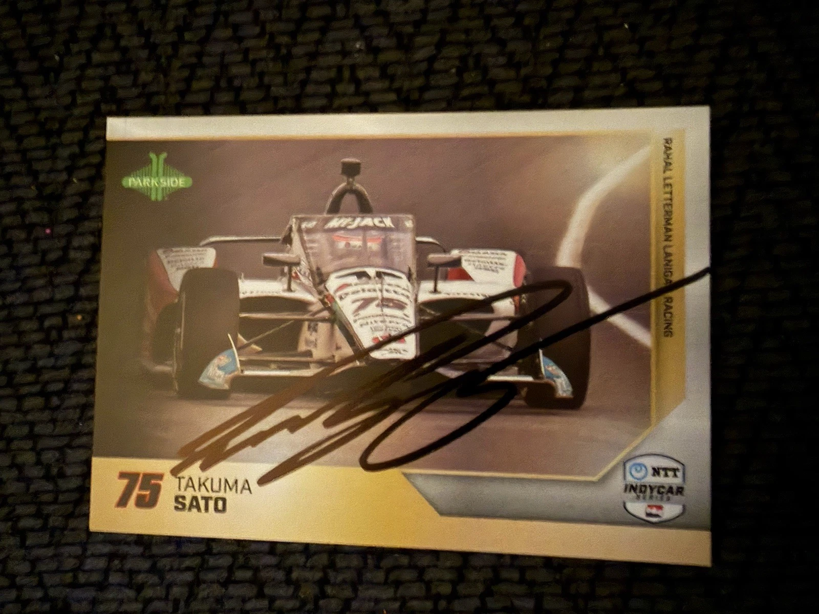 2025 Parkside Indy Car Trading Card Indianapolis 500 Signed Takuma Sato