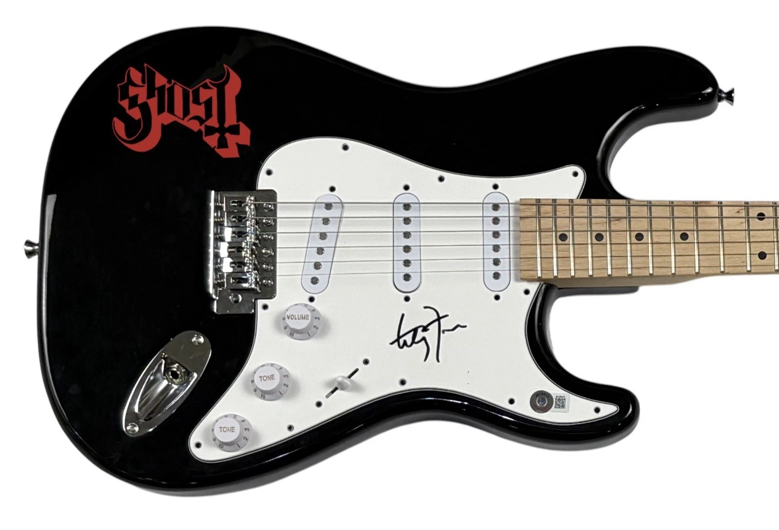 Tobias Forge GHOST Band Signed Autograph Electric Guitar Papa Emeritus Beckett