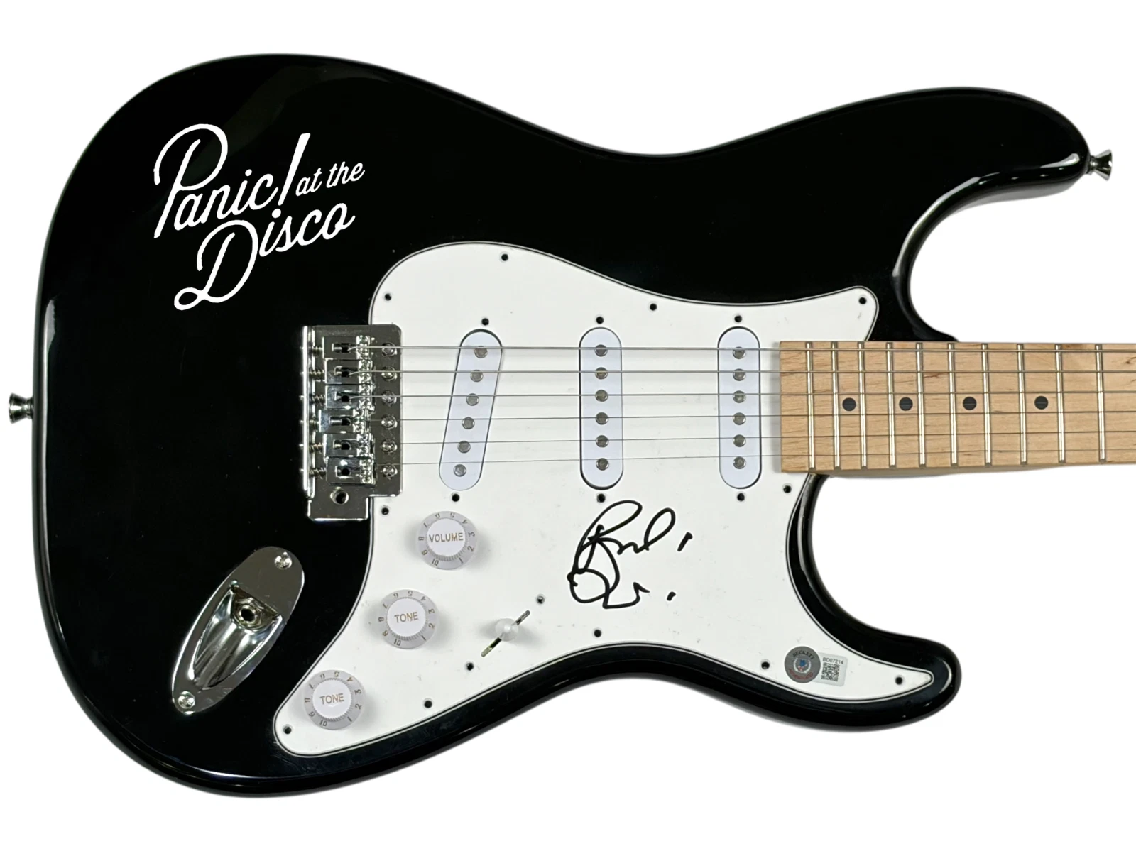 Panic! At The Disco Brendon Urie Signed Autograph Electric Guitar Beckett COA