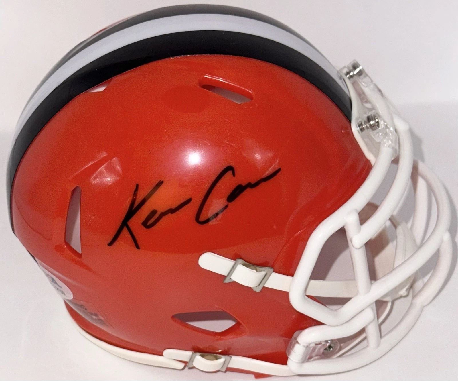 KC Concepcion Signed Autographed Cleveland Browns Mini Helmet PSA/DNA COA