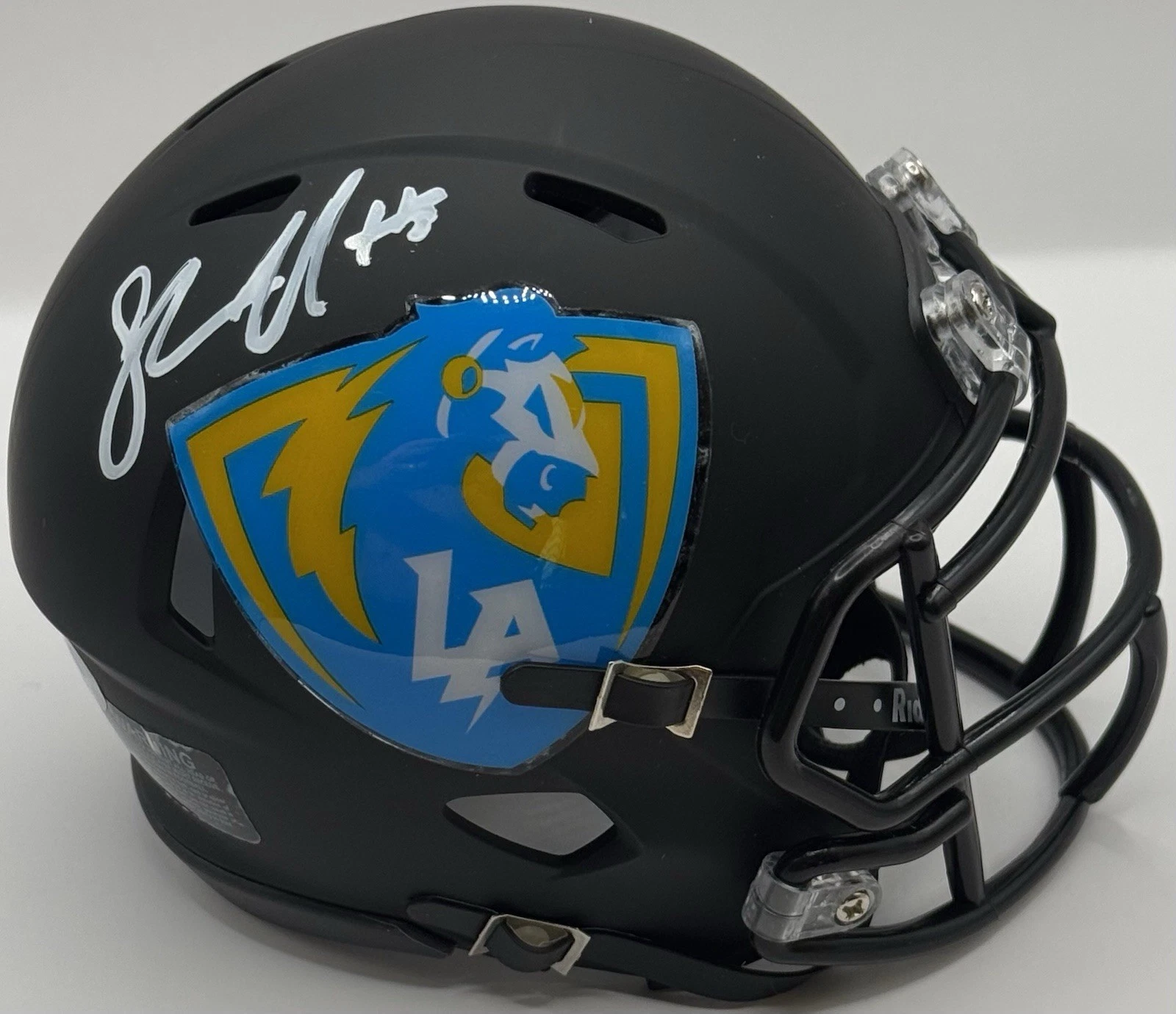 Shawne Merriman Signed Autographed Chargers Mini Helmet PSA/DNA COA