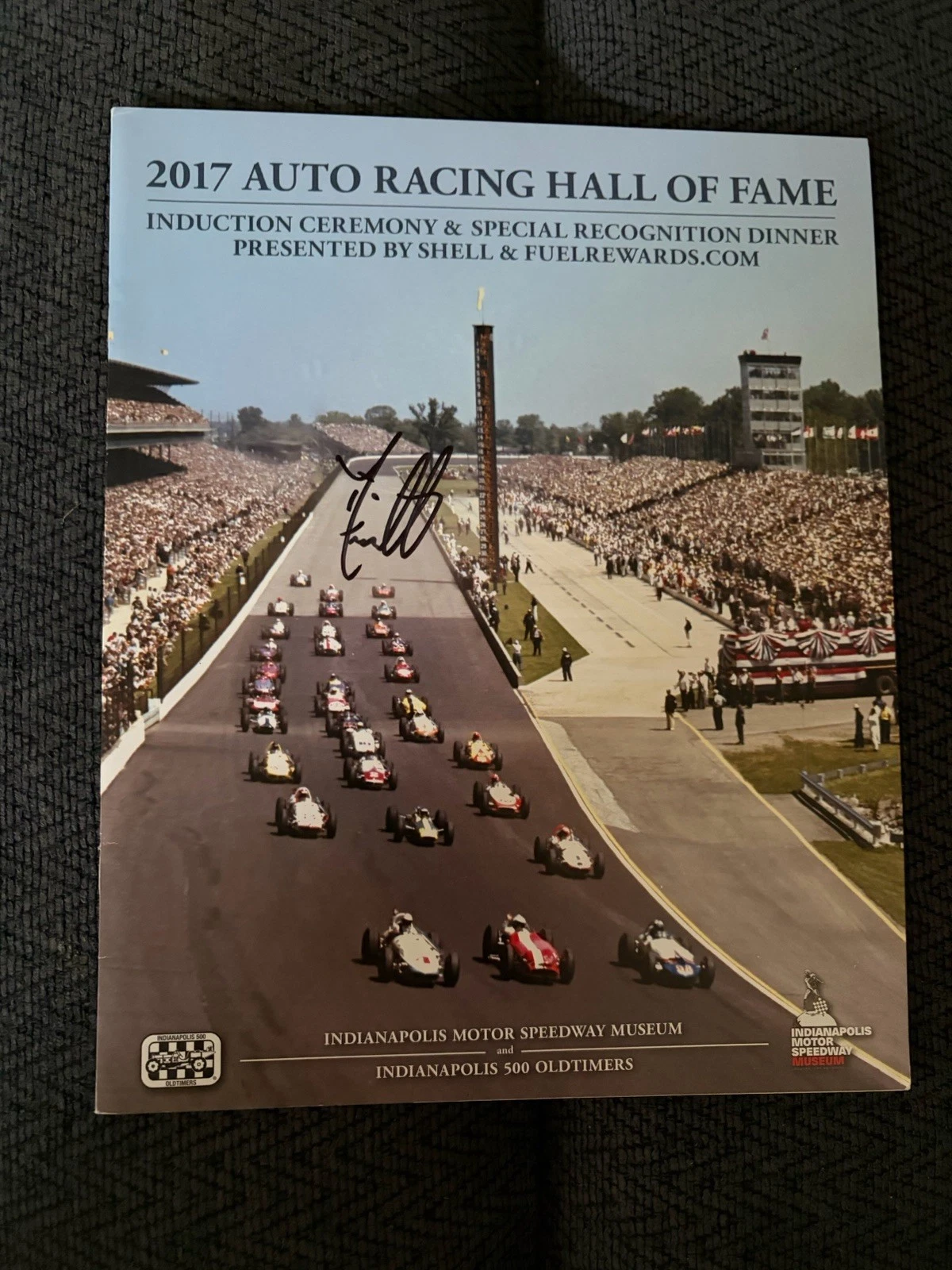 Dario Franchitti Signed Indianapolis 500 2017 Auto Racing Hall Of Fame Program