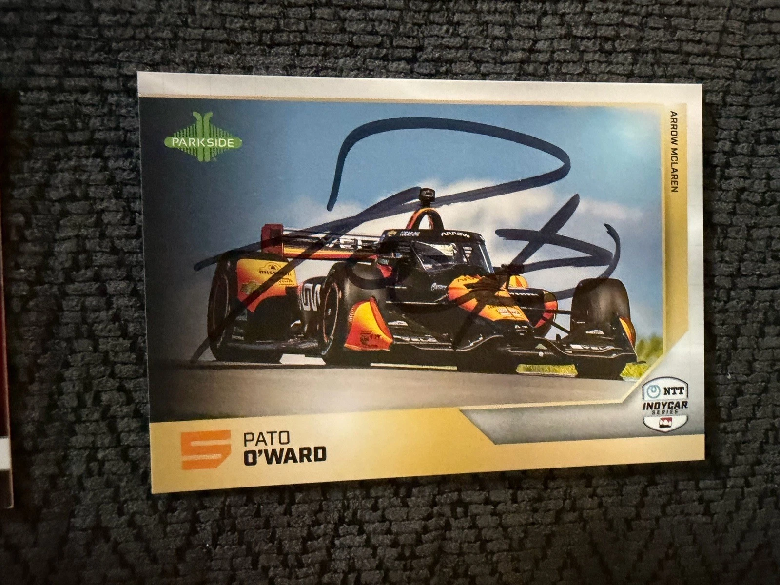 2025 Parkside Indy Car Trading Card 500 Signed Pato O'Ward