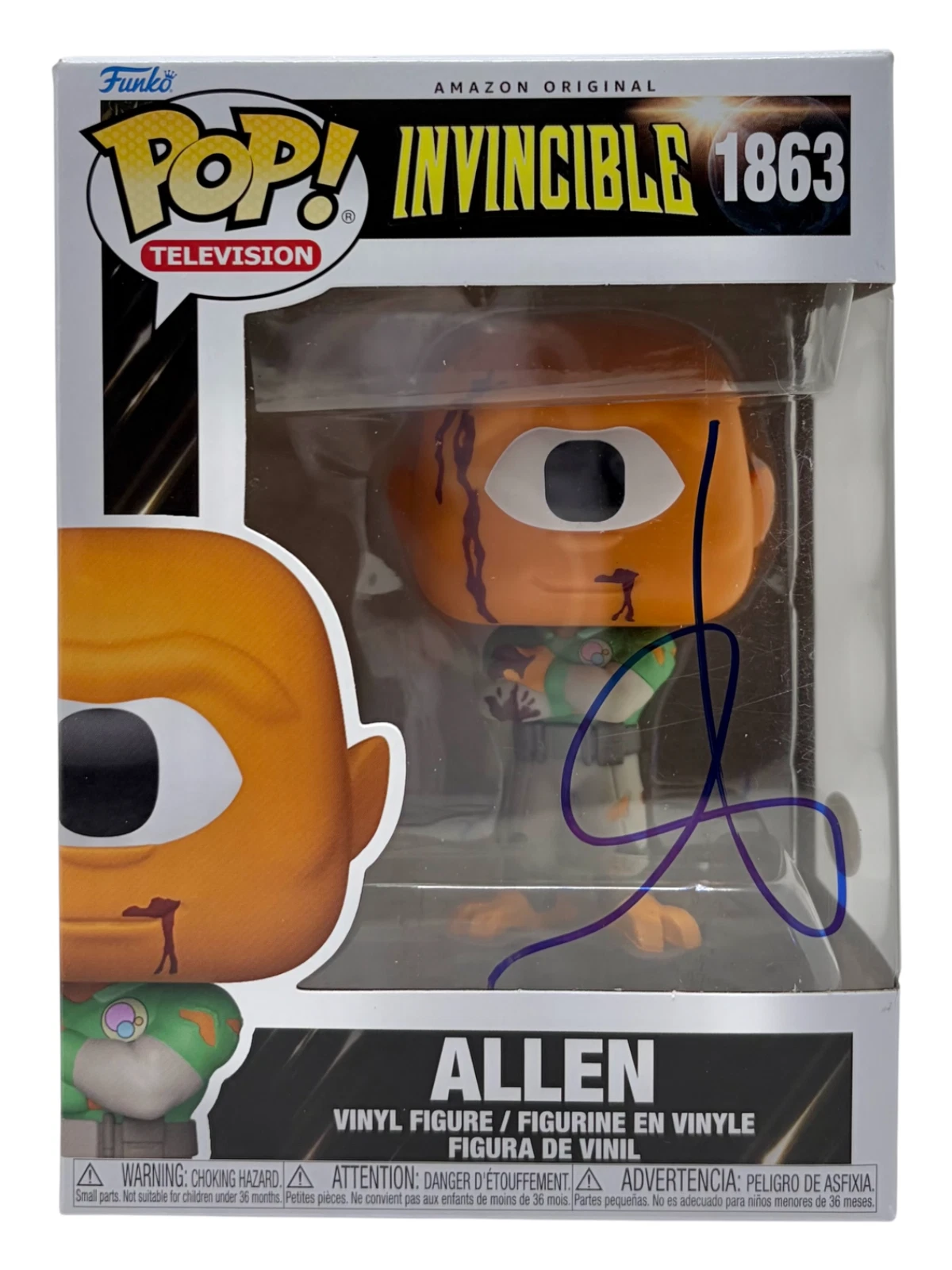 Seth Rogen Signed Invincible Allen The Alien Funko Pop #1863 Autograph ACOA COA