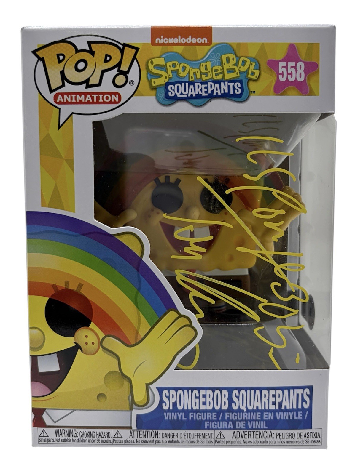 Tom Kenny Signed SpongeBob SquarePants Funko Pop #558 Autograph Beckett COA