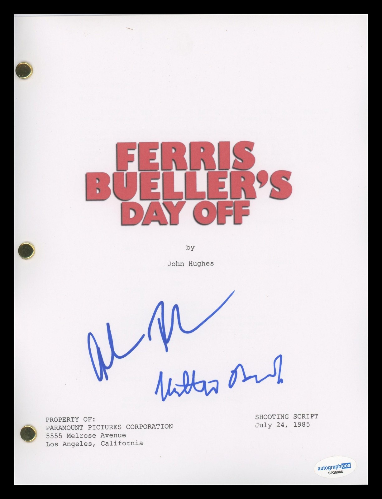 Matthew Broderick & Alan Ruck 