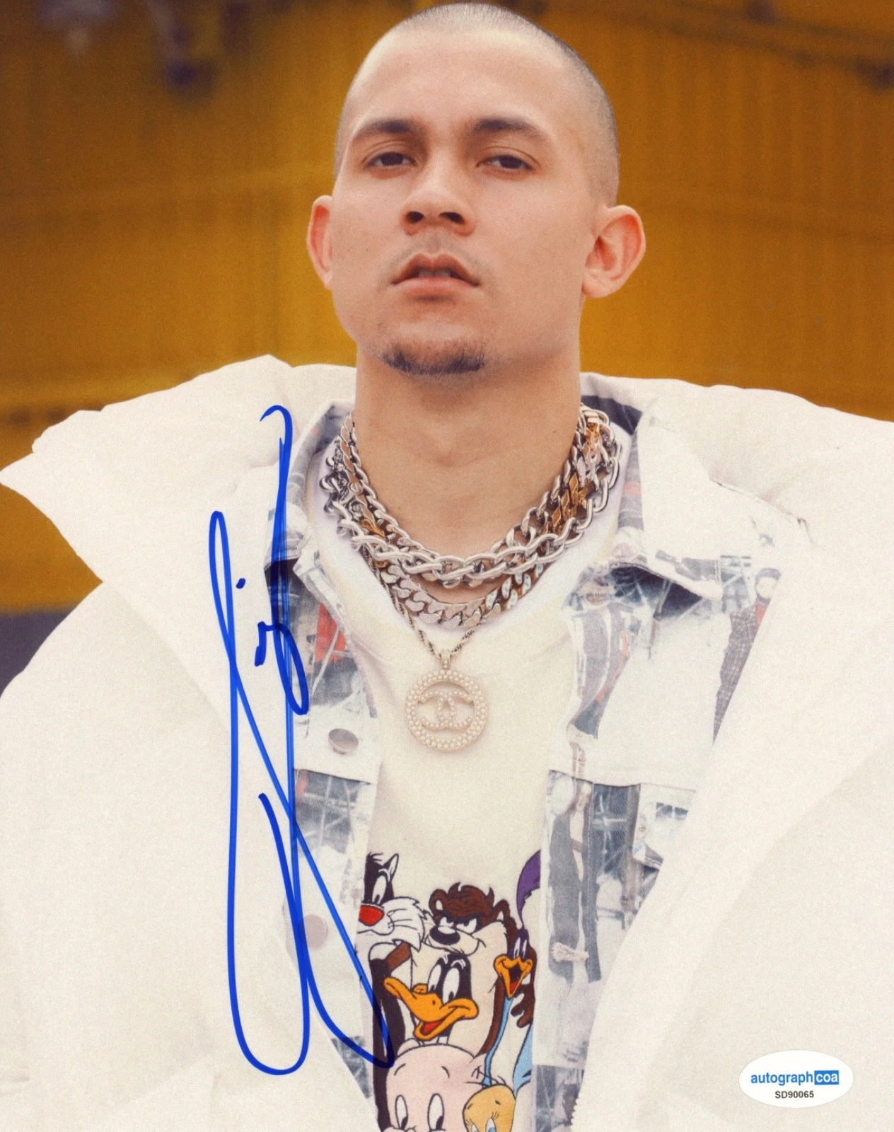 Tainy Signed Autograph 8x10 Photo Data Record Producer Reggaeton Bad Bunny ACOA