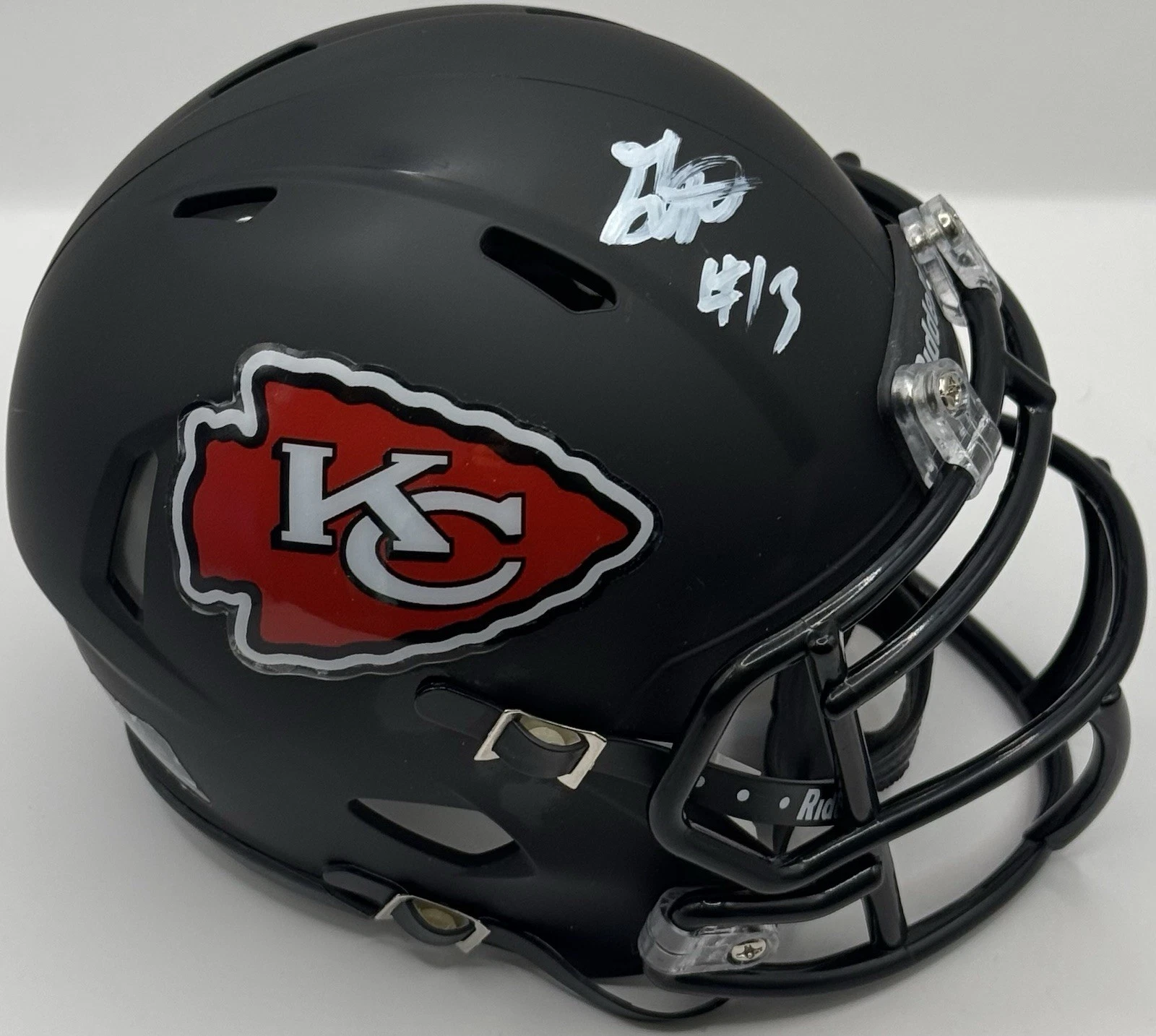Garrett Nussmeier Signed Autographed Kansas City Chiefs Mini Helmet PSA/DNA COA