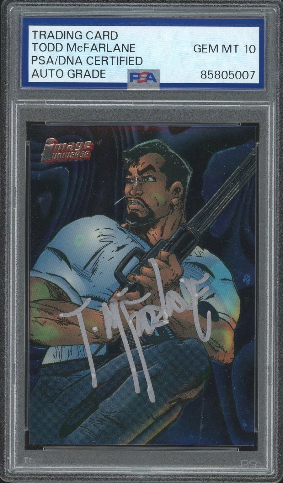 1995 Topps Image Universe #52 Todd McFarlane Spawn Terry Fitzgerald PSA AUTO 10