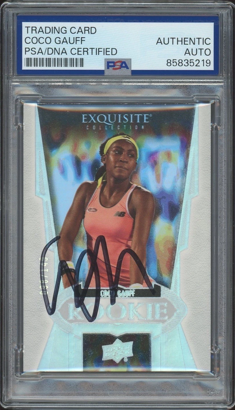 2021 UD Goodwin Champions #R-CG Coco Gauff Signed Exquisite Rookie /149 PSA AUTO