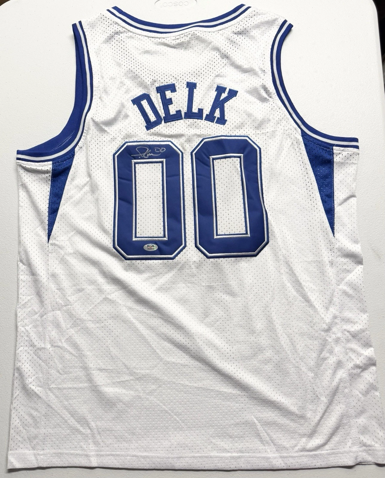 Tony Delk Signed Autographed Kentucky Wildcats Jersey #00 PSA/DNA Coa
