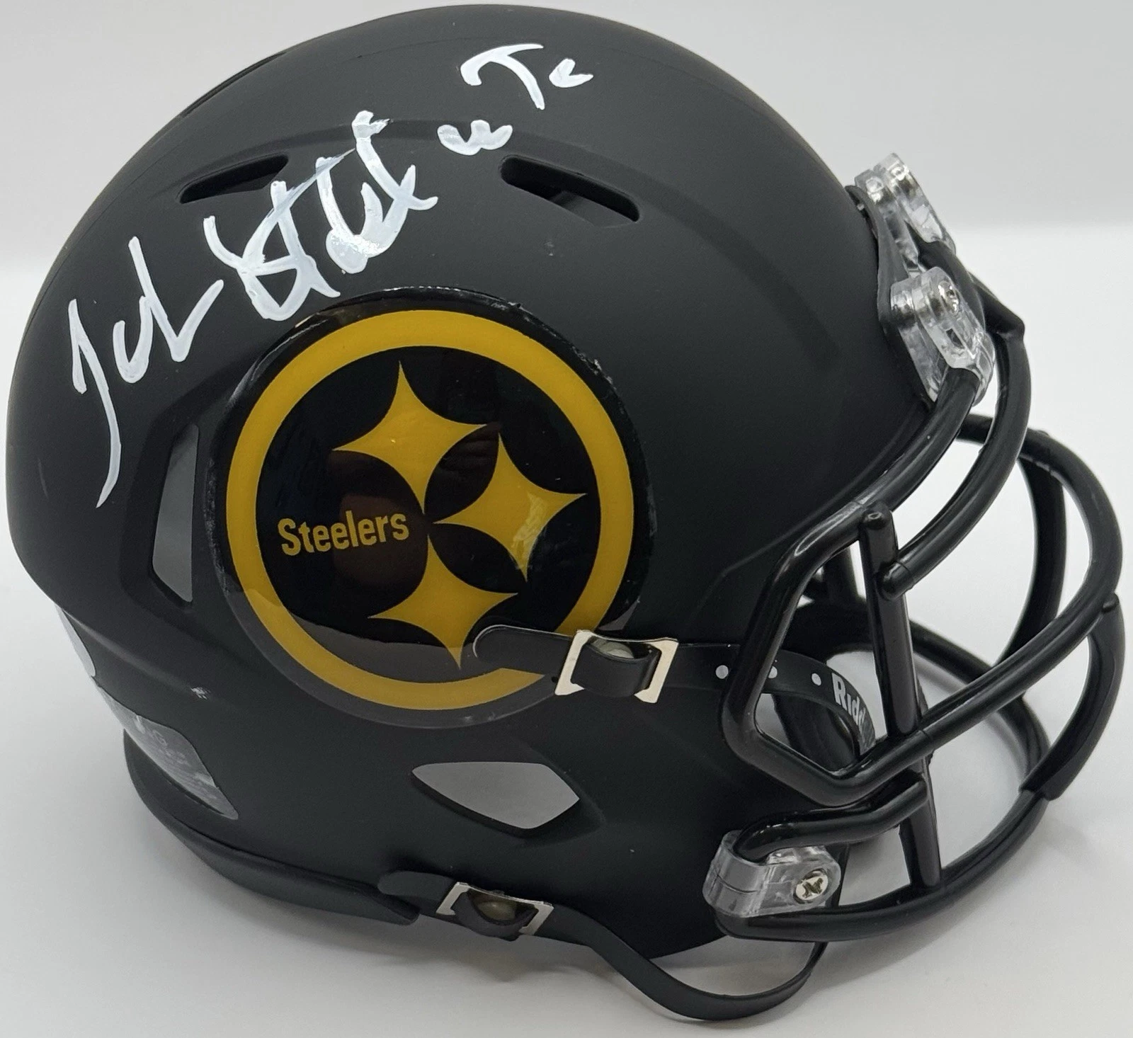 John Stallworth Signed Autograph Pittsburgh Steelers Chrome Mini Helmet PSA/DNA