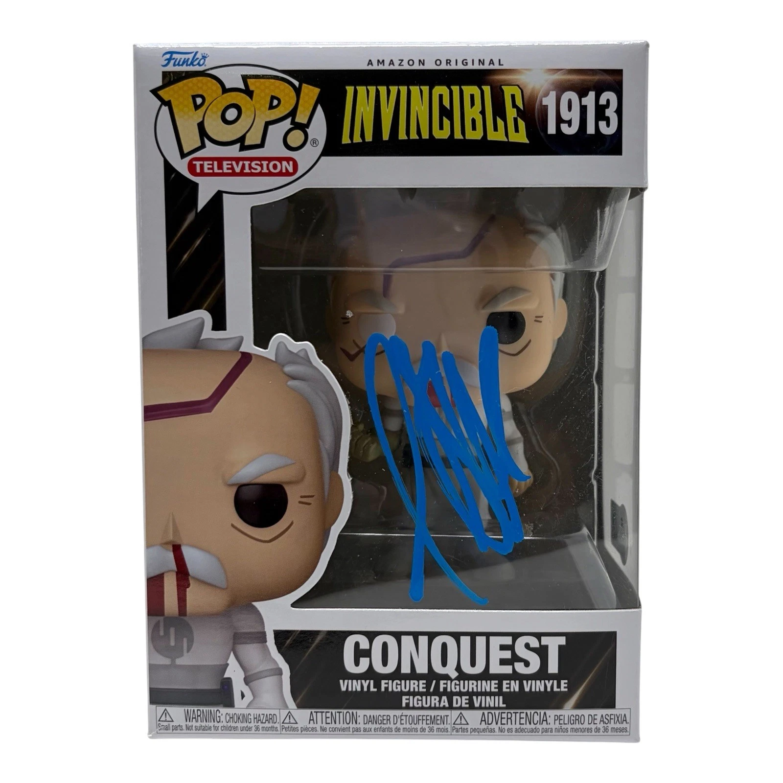 Jeffrey Dean Morgan Signed Invincible Conquest Funko Pop #1913 Autograph BAS COA