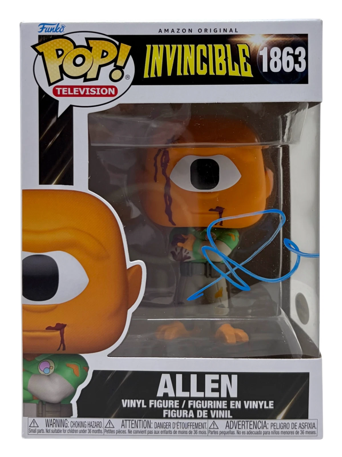 Seth Rogen Signed Invincible Allen The Alien Funko Pop #1863 Autograph ACOA COA